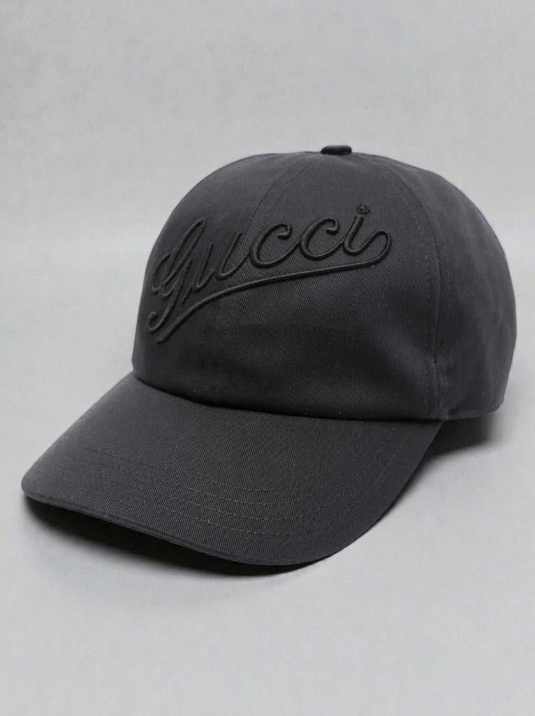 GUCCI Zwarte Geborduurde Baseballpet - Nieuw met kaartje, Kleding | Heren, Ophalen of Verzenden, Nieuw, Pet