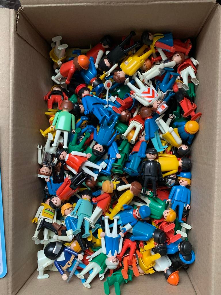 PLAYMOBIL GEOBRA poppetjes uit 1974, ca. 155 stuks, Ophalen of Verzenden, Gebruikt, Los playmobil