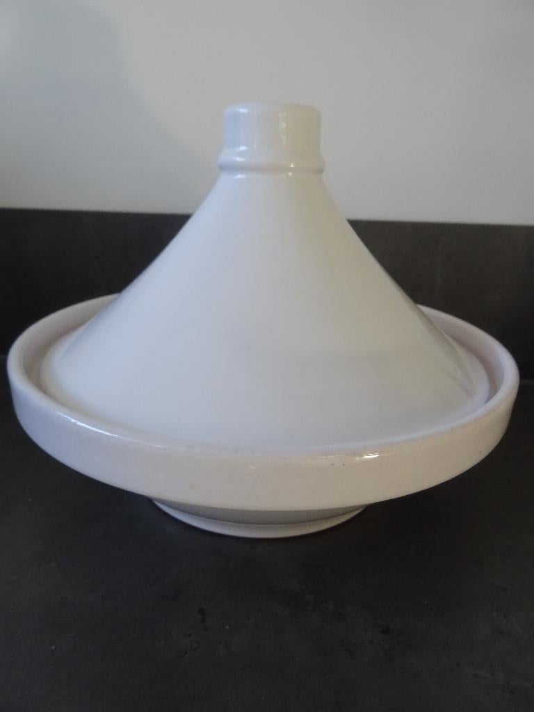 tajine wit grote Tajine, Ophalen of Verzenden, Zo goed als nieuw, Overige materialen, Overige typen