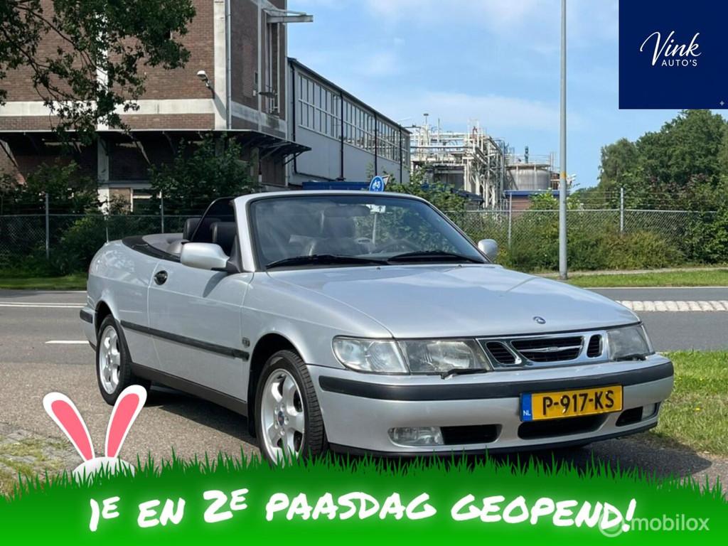 Saab 9-3 Cabrio 2.0t Senses Edition | Turbo | IN TOP STAAT |, Voorwielaandrijving, Zwart, 4 cilinders, Leder