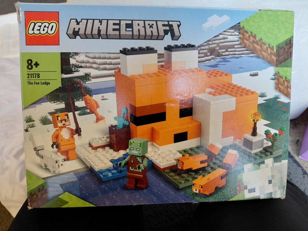 LEGO Minecraft De Vossenlodge 21178, Minecraft, Lego, Ophalen of Verzenden, Zo goed als nieuw