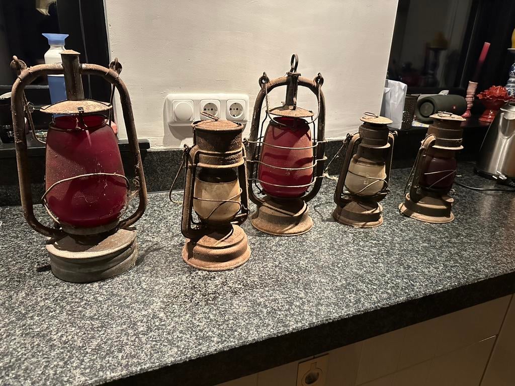 Stormlantaarn 5 x, Ophalen