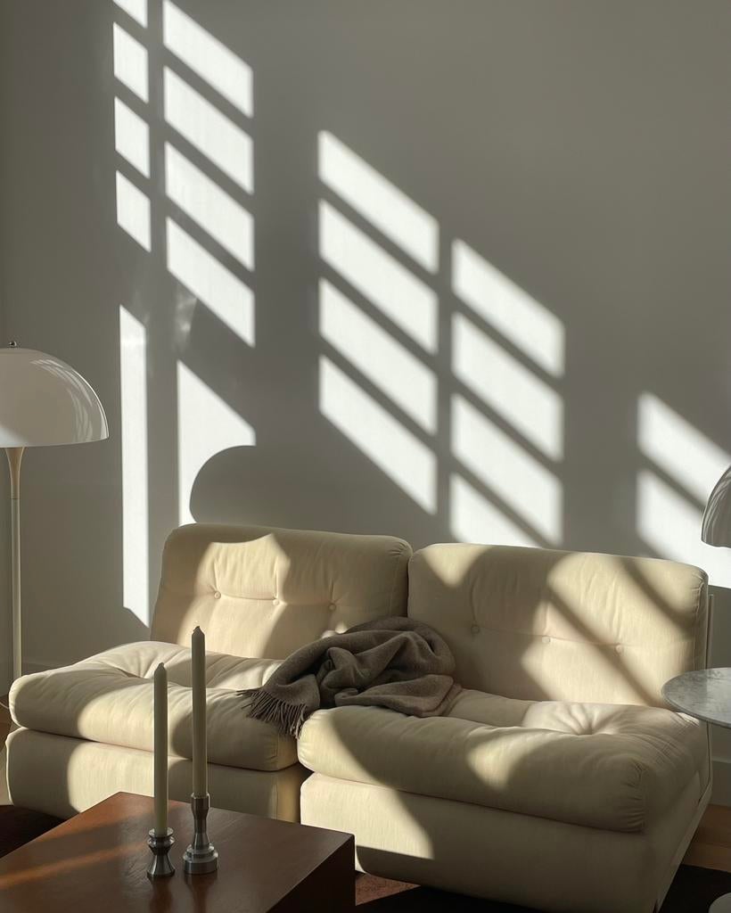 Vintage B&B Italia Amanta fauteuils 3x sofa by Mario Bellini, Ophalen, Gebruikt, 50 tot 75 cm, 50 tot 100 cm