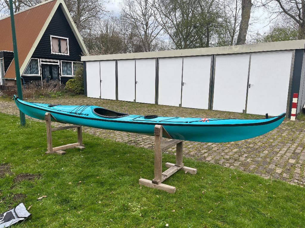 Prachtige vrijwel nieuwe Baidarka kajak in unieke kleur!, Watersport en Boten, Ophalen, Zo goed als nieuw, 1-persoons