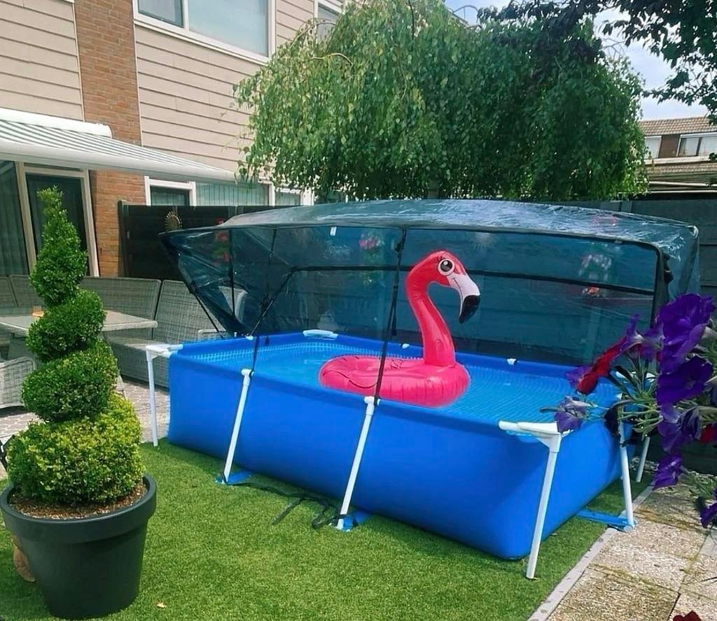 Intex zwembad 2x3m met Exit overkapping en complete set, Ophalen, Zo goed als nieuw, Opzetzwembad, 200 tot 400 cm