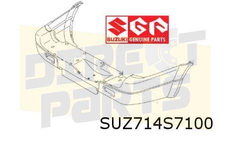 Suzuki Grand Vitara (10/01-9/05) achterbumper(Te Spuiten) (X, -, Verzenden, -, Nieuw