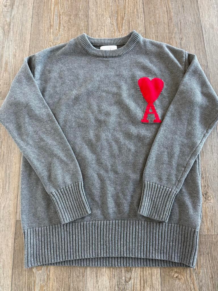 Ami Paris Ami Trui Grijs, Ophalen of Verzenden, Zo goed als nieuw, Maat 48/50 (M), Grijs