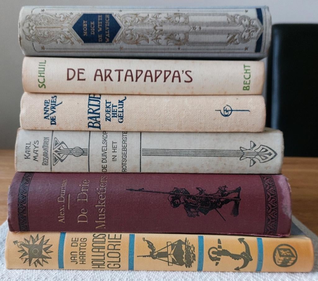 Partij: 3 oude boeken, zie omschrijving, Boeken, Ophalen, Zo goed als nieuw, Overige