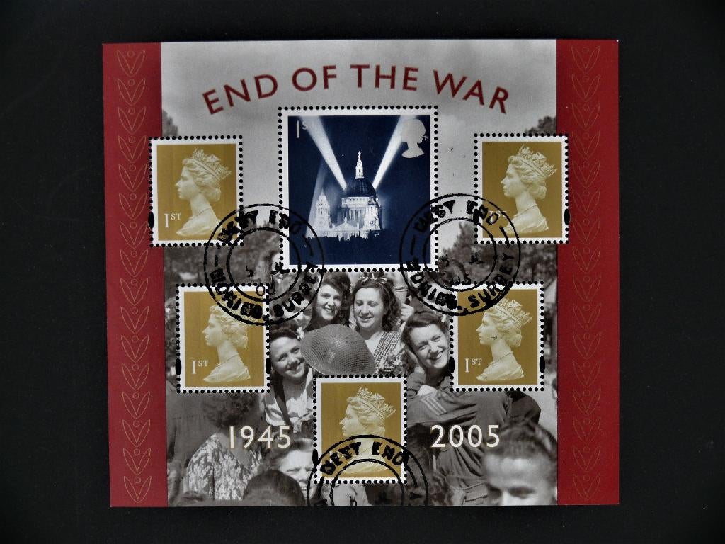 UK / Engeland 2005 Einde WO 2 Blok, Verzenden, Gestempeld