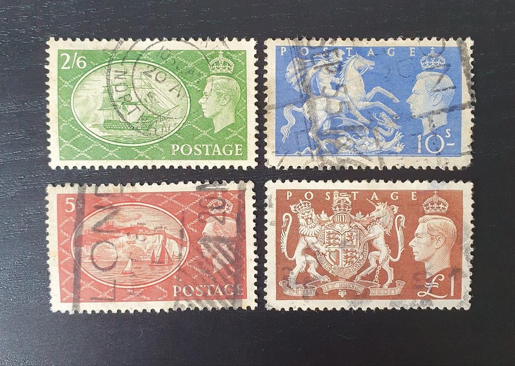 Groot-Brittanie 1951 George VI Michel 251-254 gestempeld, Verzenden, Gestempeld