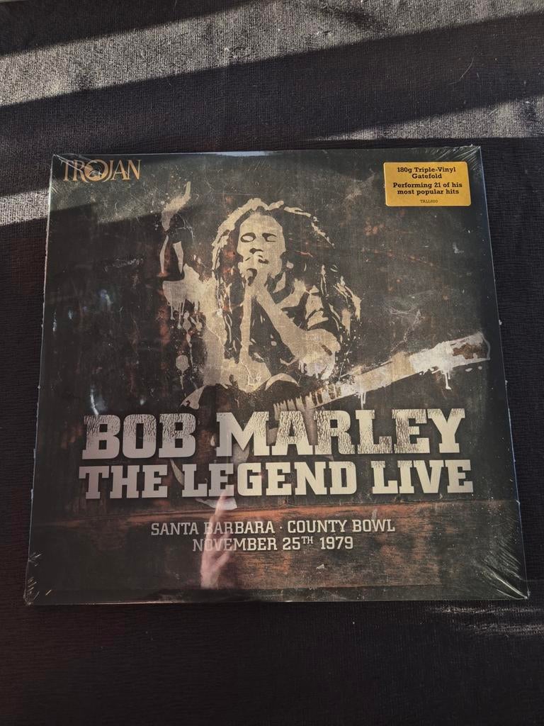 3lp Bob Marley The Legend Live, Ophalen of Verzenden, Zo goed als nieuw, Overige formaten