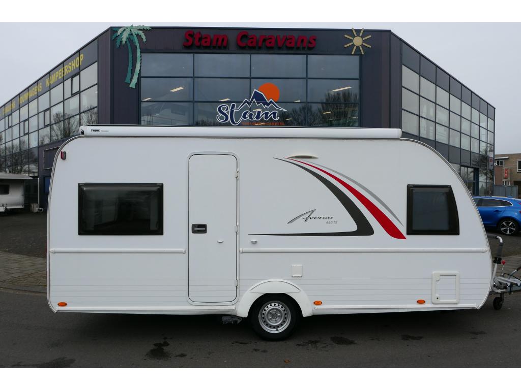 Bürstner Averso 460 TS mover, luifel en voortent, Caravans en Kamperen, Caravans, 4 tot 5 meter, Tot en met 4, 1000 - 1250 kg