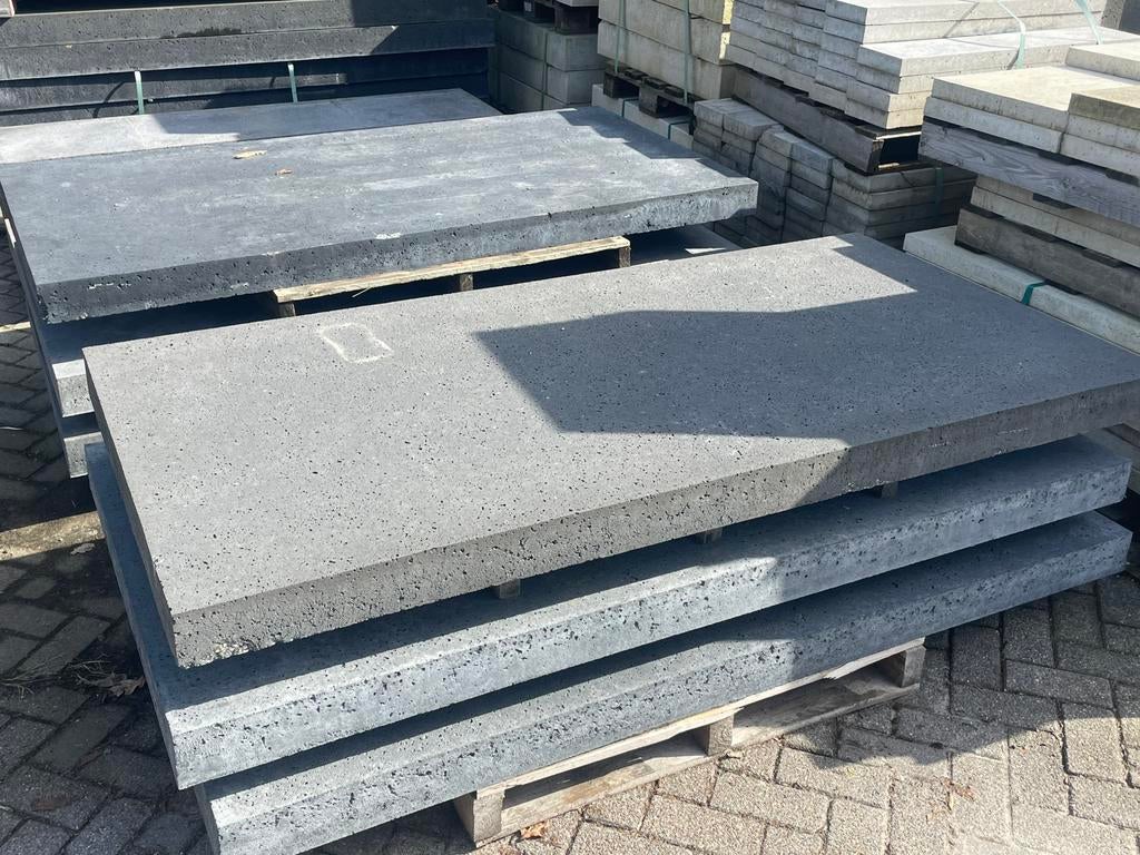 5 st Oud Hollandse tegel Antraciet 200x100x10 cm RESTPARTIJ, Ophalen, Nieuw, Beton, Terrastegels