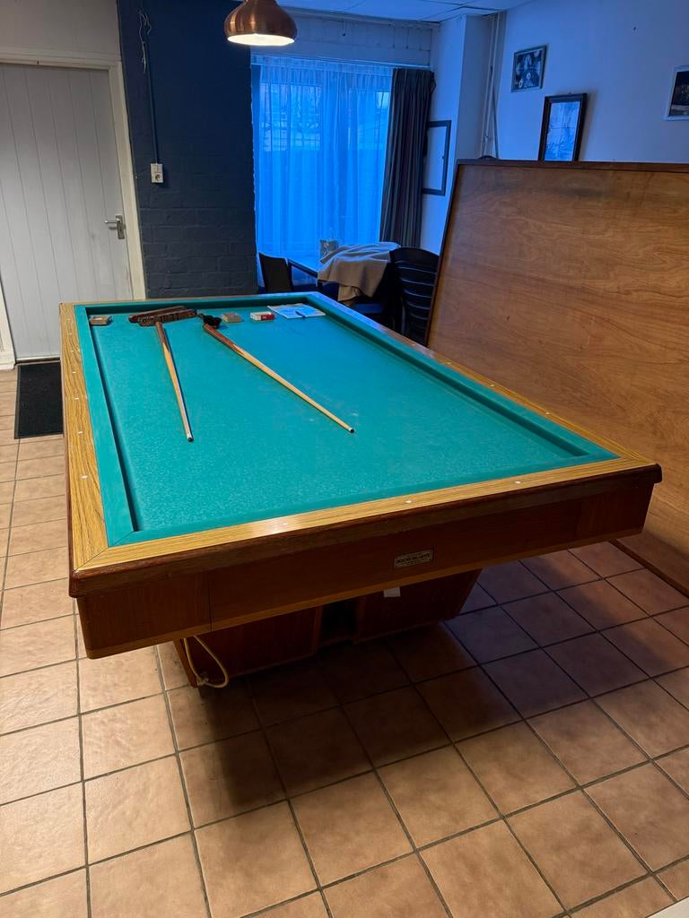 Carambole Biljart met toebehoren, Sport en Fitness, Biljarten en Poolen, Ophalen, Gebruikt, Biljarttafel