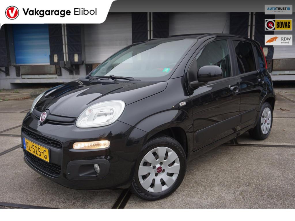 Fiat Panda 0.9 TwinAir Lounge * Automaat * Airco *, Auto's, Stof, Panda, Zwart, Origineel Nederlands