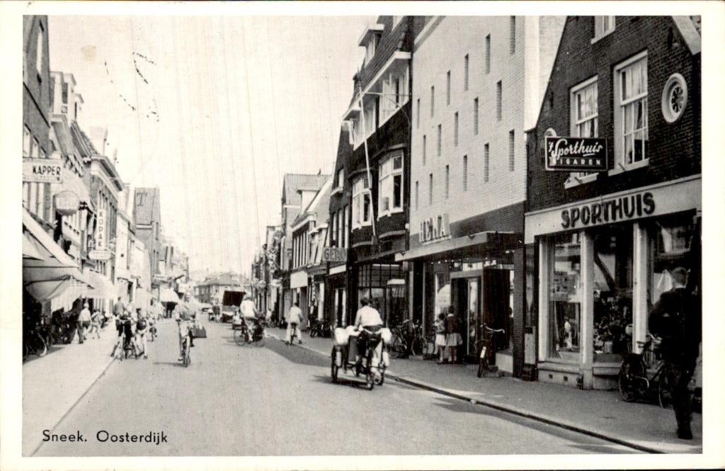 Sneek - Oosterdijk - Straat, Ophalen of Verzenden, 1960 tot 1980, Gelopen, Friesland