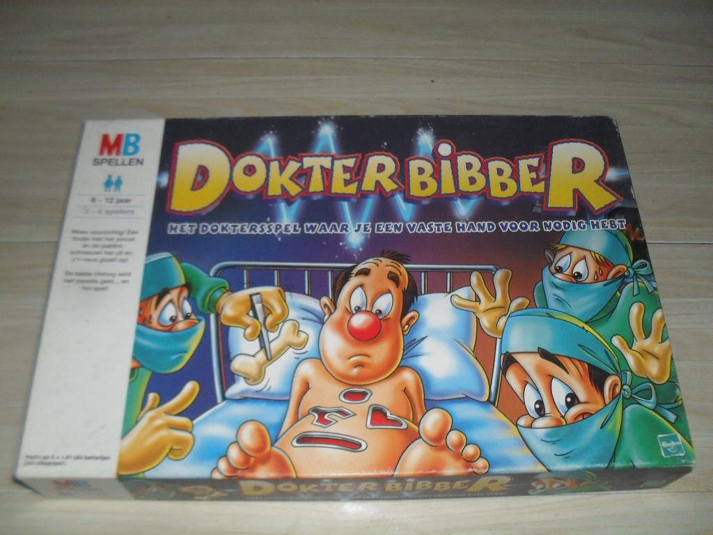 Dokter Bibber spel, Een of twee spelers, Ophalen, Gebruikt, MB Spellen
