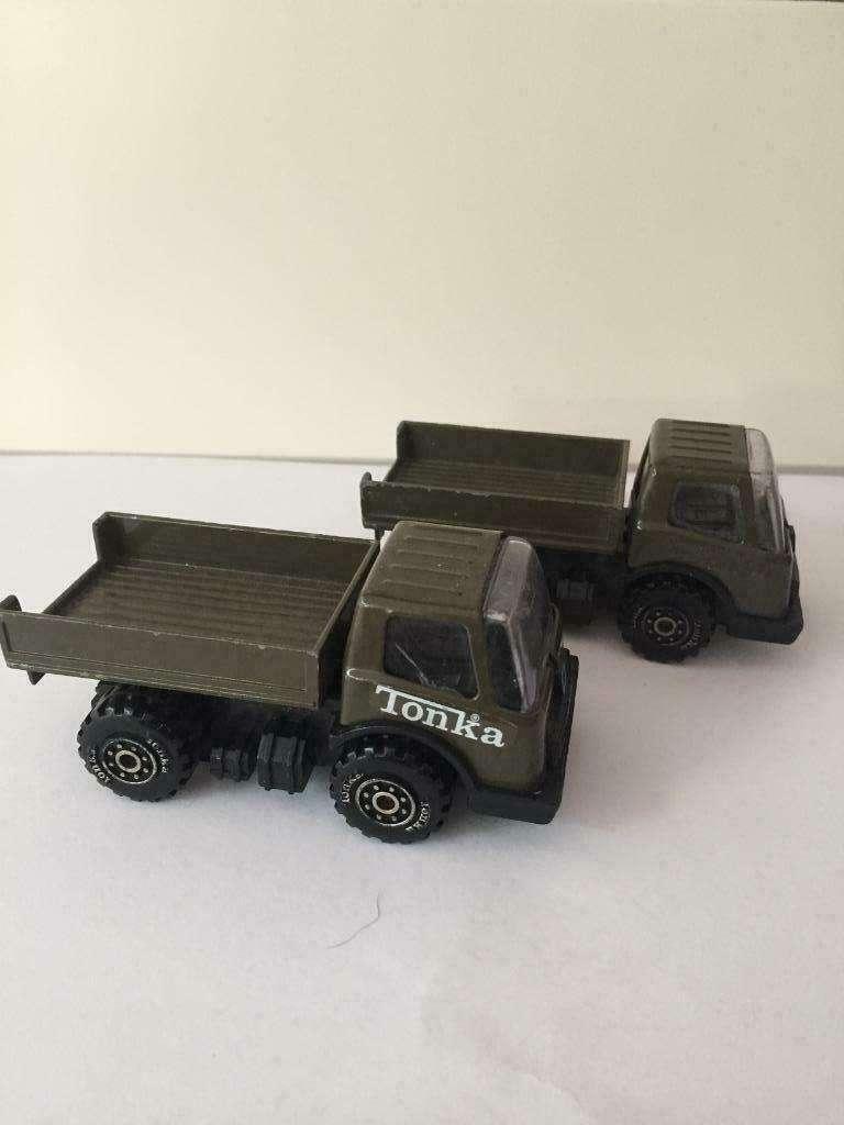Tonka legertruck , jaren 70, nieuwstaat, Ophalen of Verzenden, Zo goed als nieuw, Auto, Overige merken