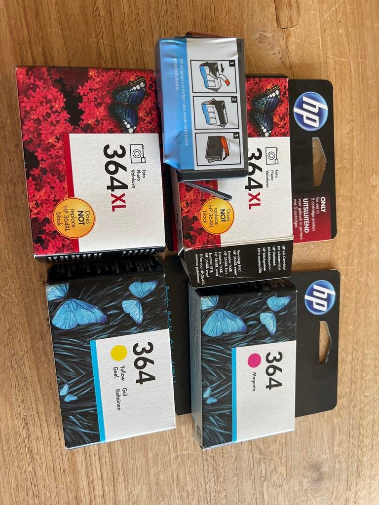 Nieuwe HP 364 en 364XL inktpatronen (diverse kleuren), Ophalen of Verzenden, Nieuw, Cartridge