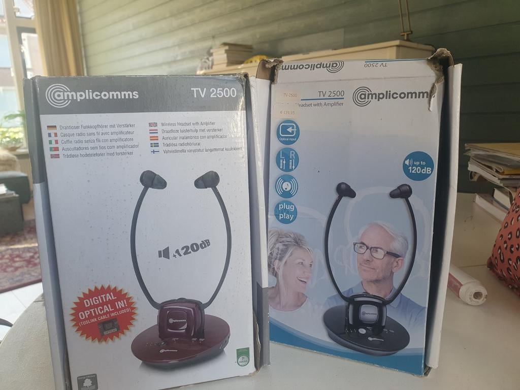 Amplicomms TV 2500 draadloze luisterhulp met versterker, Ophalen of Verzenden