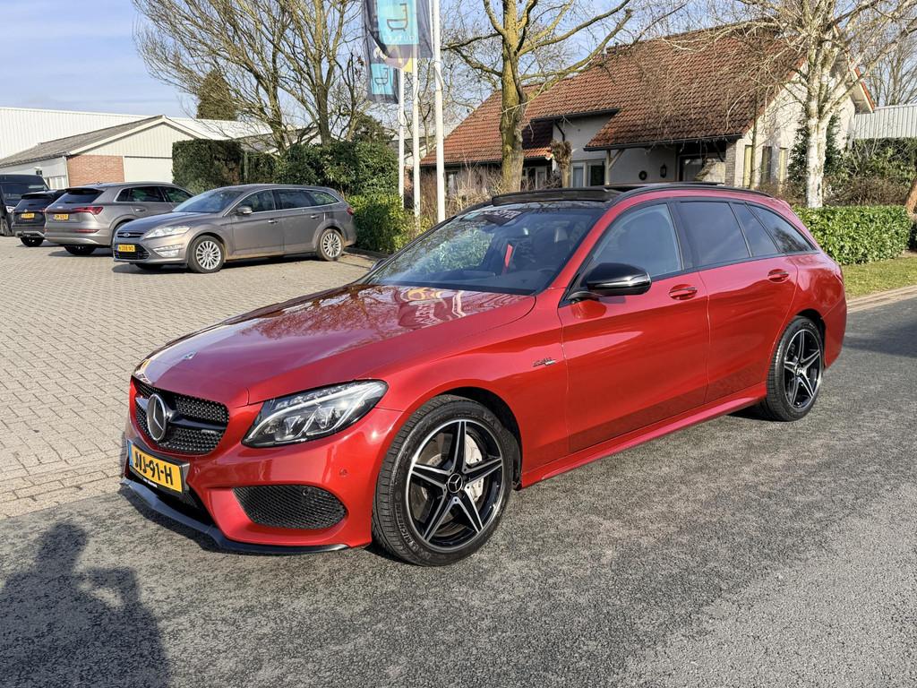 Mercedes-Benz C43 AMG 4MATIC 367PK Burmester•Pano, Auto's, Euro 6, 367 pk, Leder en Stof, 2996 cc
