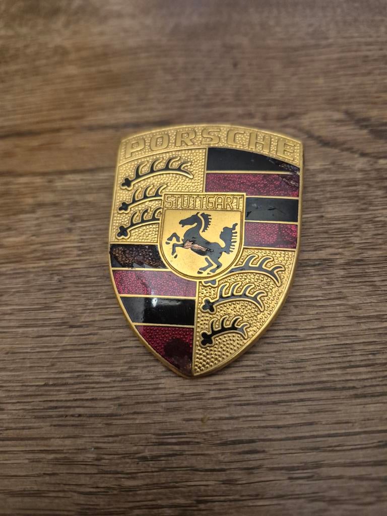Porsche Embleem - Origineel en in goede staat, Auto-onderdelen, Ophalen of Verzenden