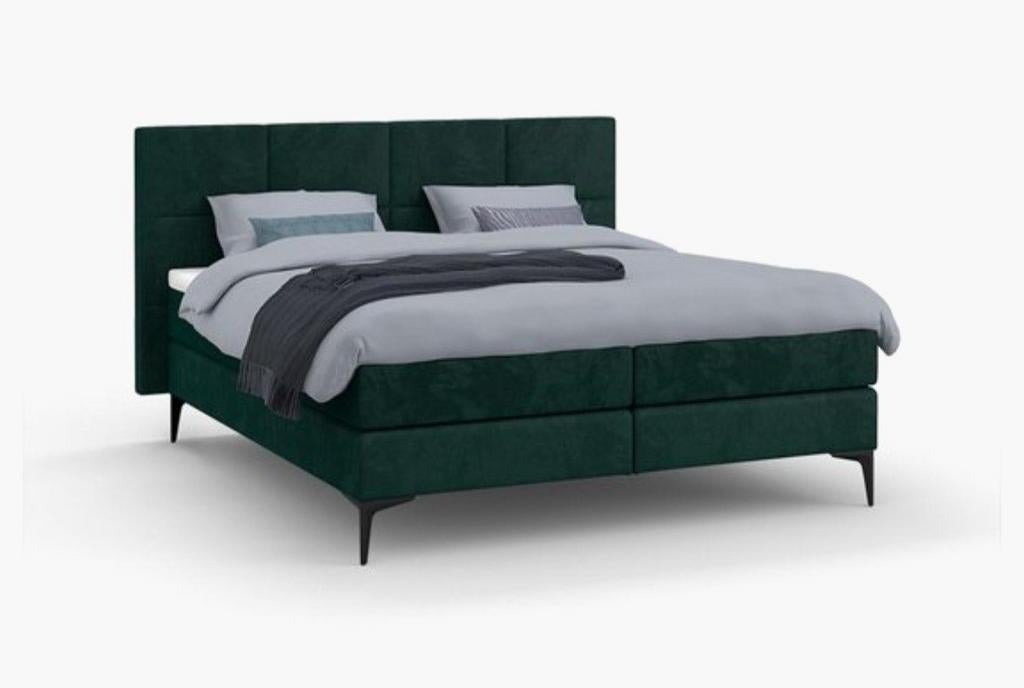 Prachtige Karlsson Boxspring, Ophalen, 210 cm, Tweepersoons, Zo goed als nieuw