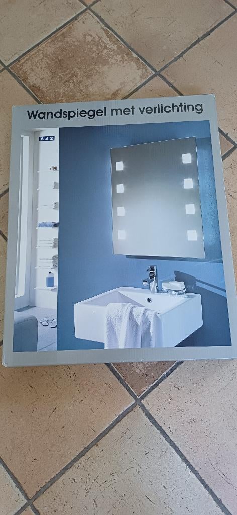 badkamerspiegel, Ophalen, 100 tot 150 cm, Overige typen, Nieuw