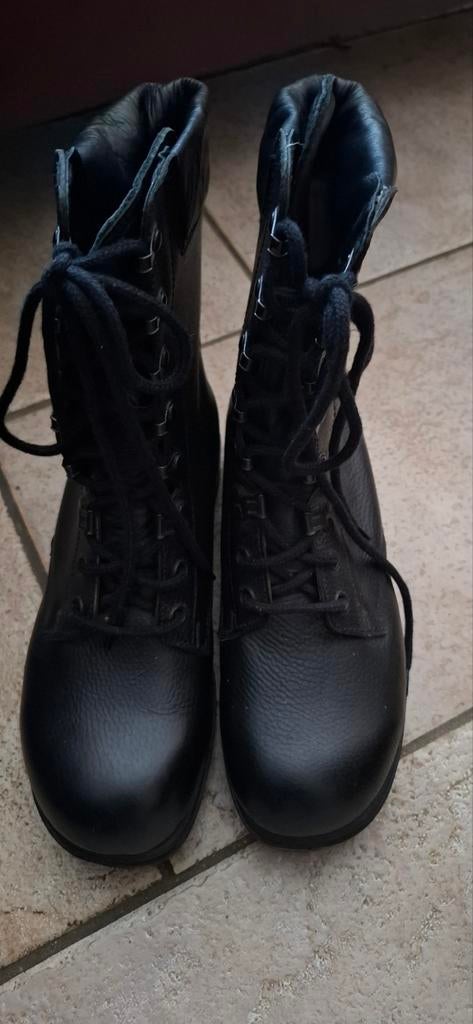 Zwarte leren boots, Ophalen of Verzenden