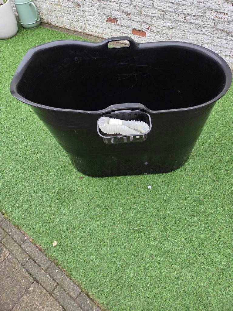 Zwart kunststof bad, Ophalen, Minder dan 200 cm, Opblaaszwembad, Minder dan 80 cm