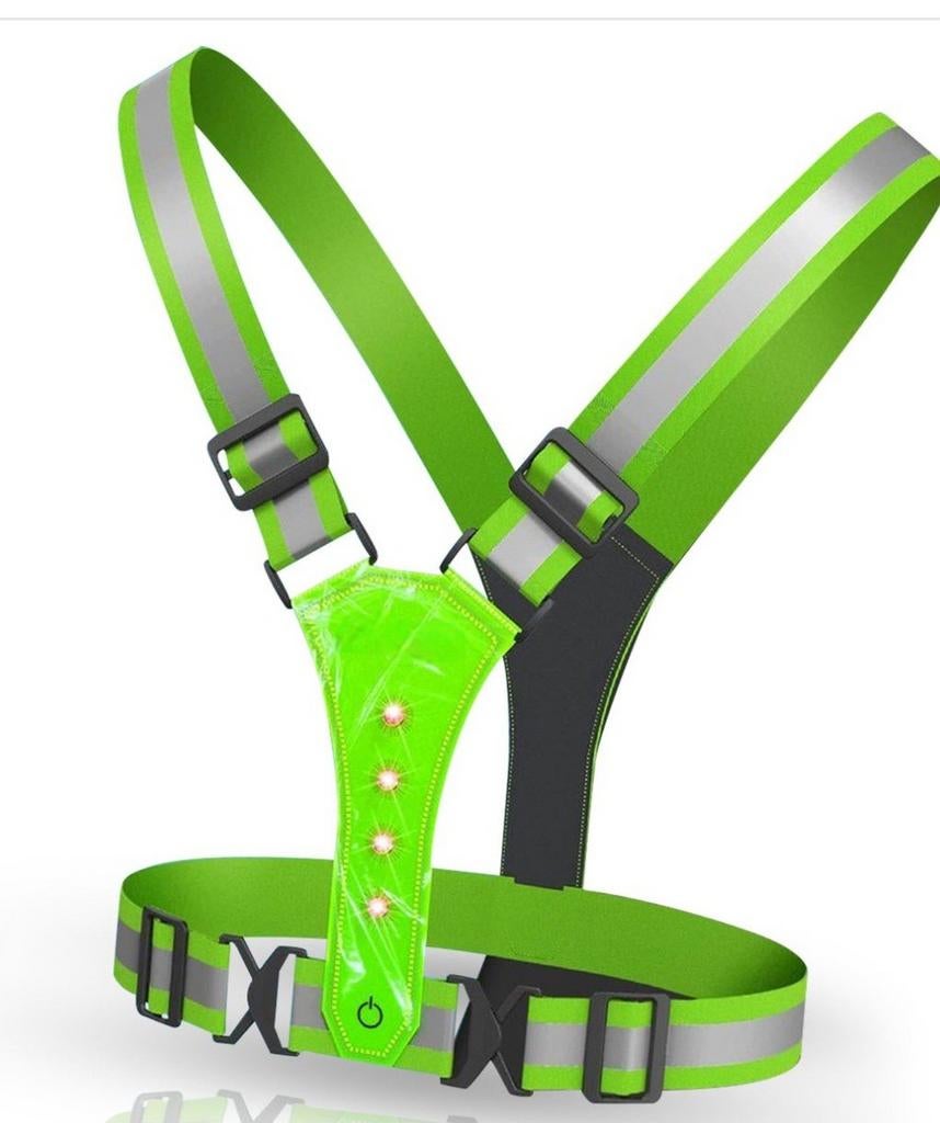 Werk/Hardloop/Wandel veiligheidsvest LED 3 standen Nieuw, Ophalen of Verzenden