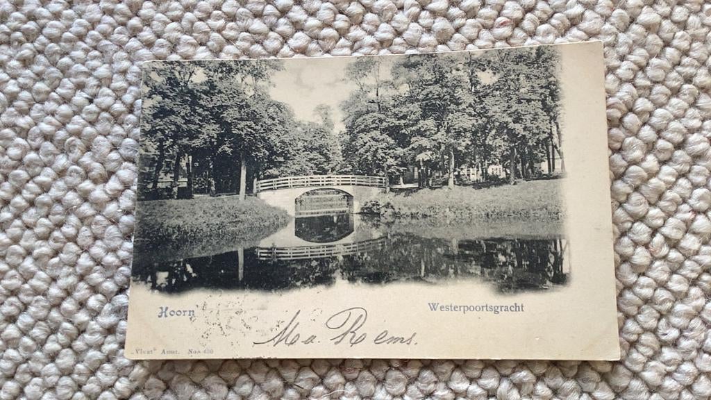 Ansichtkaart Hoorn Westerpoortsgracht 1901. 934, Verzamelen, Ansichtkaarten | Nederland, Ophalen of Verzenden, Voor 1920, Gelopen