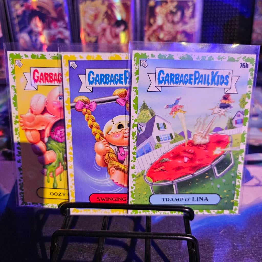 3 Topps Garbage Pail Kids kaarten - Uniek & Leuk!, Ophalen of Verzenden, Zo goed als nieuw, Stickers en Plaatjes