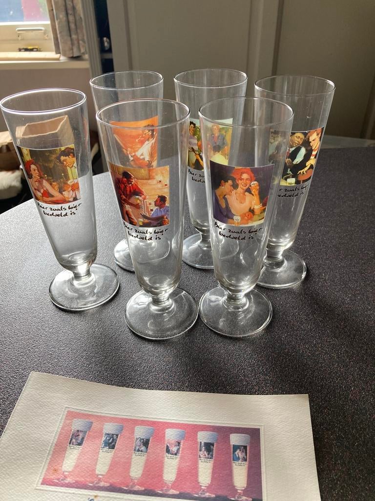 Bier zoals bier bedoeld is + certificaat> Heineken, Ophalen of Verzenden, Zo goed als nieuw, Glas of Glazen, Heineken