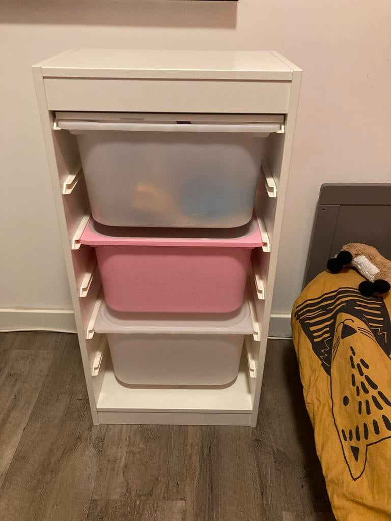 IKEA Trofast opbergkast met 3 bakken, Ophalen, Zo goed als nieuw, Minder dan 50 cm, 90 tot 105 cm