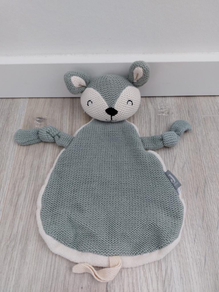 Knuffel knuffeldoekje jollein hert groen speen K8855, Kinderen en Baby's, Speelgoed | Knuffels en Pluche, Zo goed als nieuw, Ophalen of Verzenden