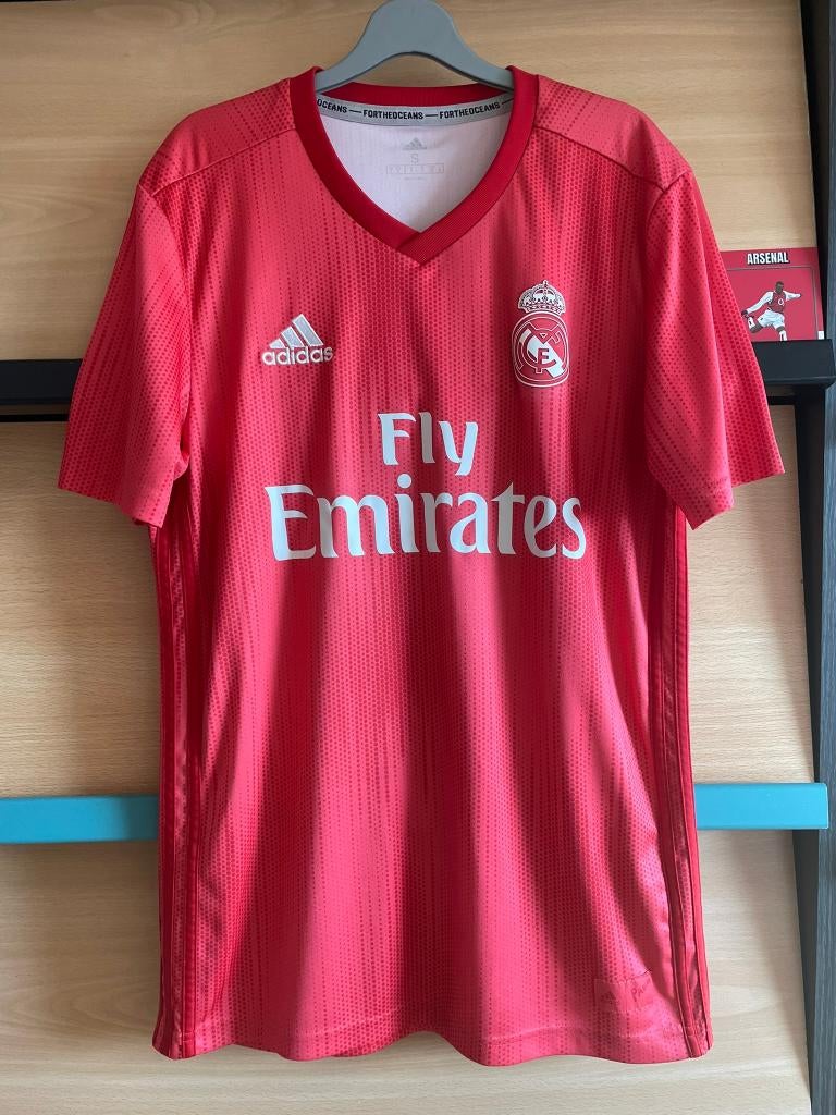 Real Madrid Adidas Voetbalshirt maat S 18/19 Third, Kleding | Heren, Ophalen of Verzenden, Zo goed als nieuw, Adidas, Voetbal