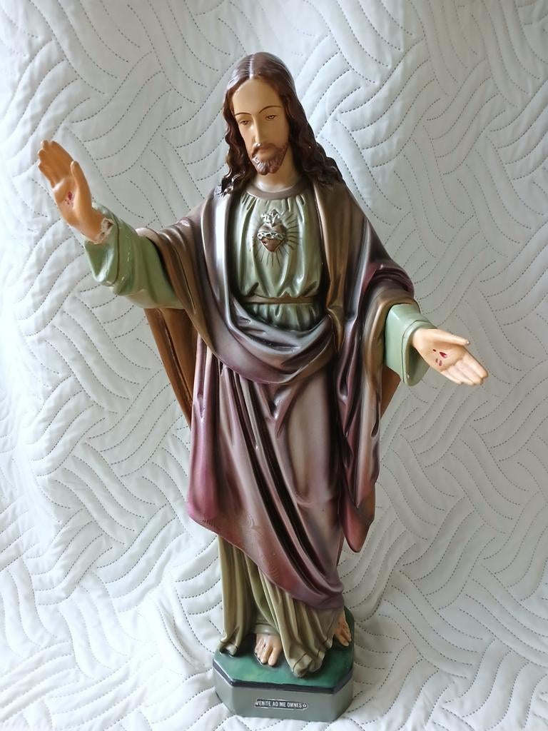 1 Heilig hart beeld, en meerder religieuze artikelen., Antiek en Kunst, Ophalen