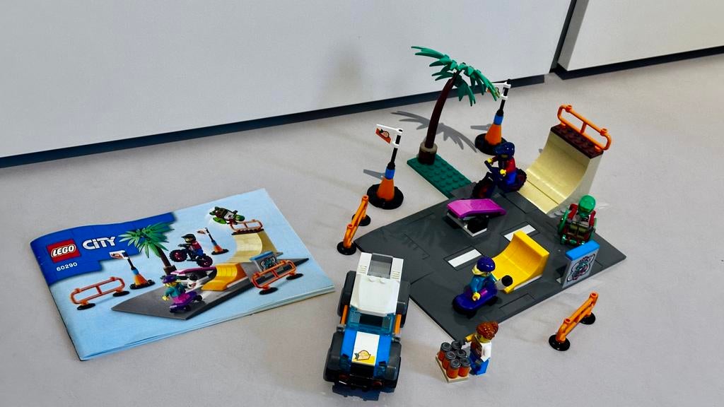 Lego City 60290 skatepark compleet, Ophalen of Verzenden, Zo goed als nieuw, Complete set, Lego