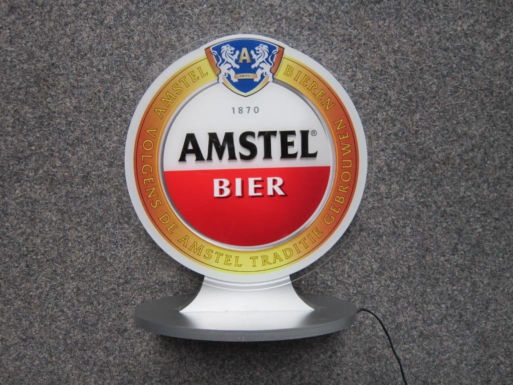 AMSTEL BIER LED LICHTRECLAME, Verzamelen, Ophalen, Zo goed als nieuw, Overige typen, Amstel