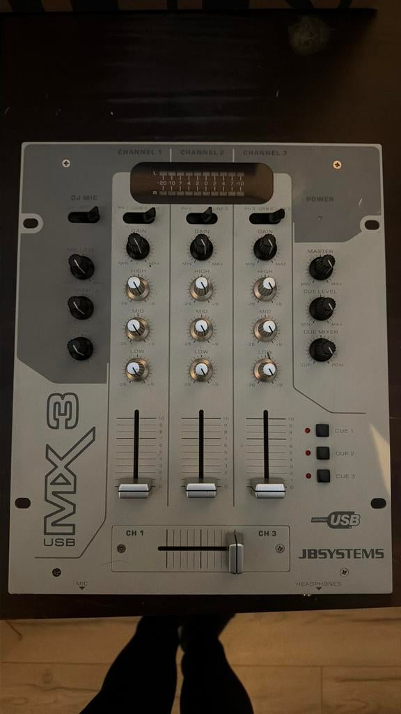 JB systems mx3 mengpaneel, Muziek en Instrumenten, Mengpanelen, Zo goed als nieuw, 5 tot 10 kanalen, Microfooningang, Verzenden