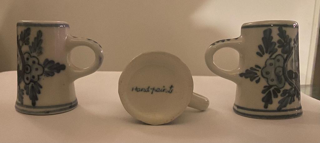 Delfsblauwe bierpullen mini, Ophalen