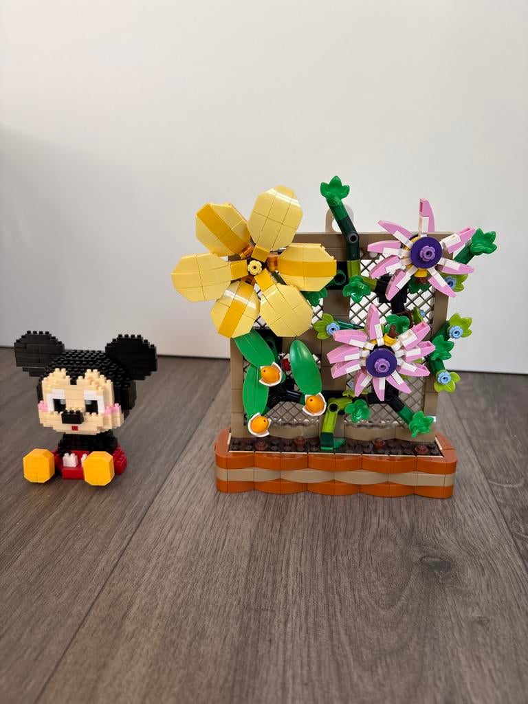 Leuke Lego bloemen en Mickey Mouse, Ophalen of Verzenden, Zo goed als nieuw, Complete set, Lego