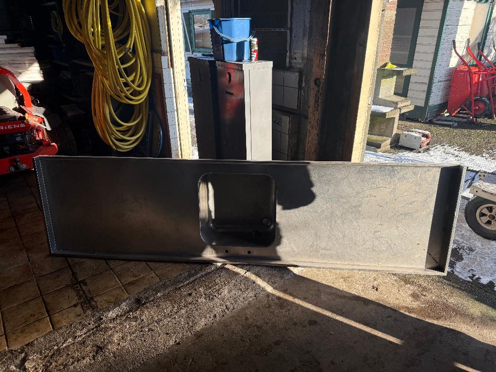 spoeltafel RVS gebruikt, Ophalen, Gebruikt, Rvs, Wastafel