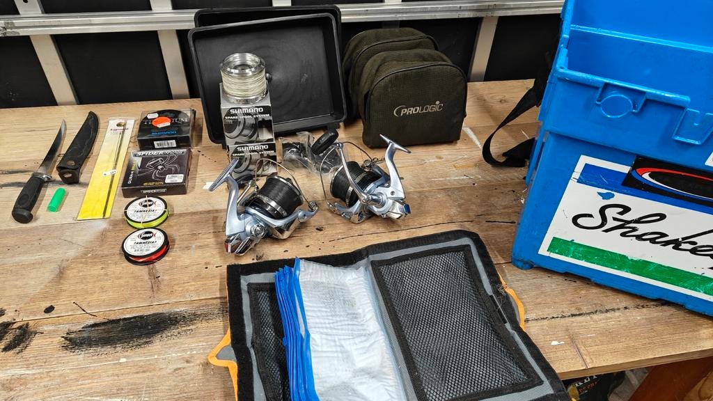 Strandvisset compleet - Shimano Speedcast - DAM Steelpower, Watersport en Boten, Hengelsport | Zeevissen, Ophalen of Verzenden