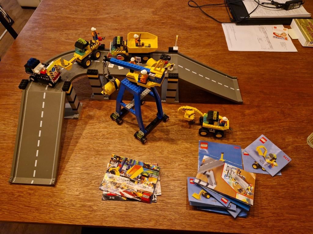 Lego 6600-2 + 6474 highway construction, Kinderen en Baby's, Speelgoed | Duplo en Lego, Ophalen of Verzenden, Zo goed als nieuw