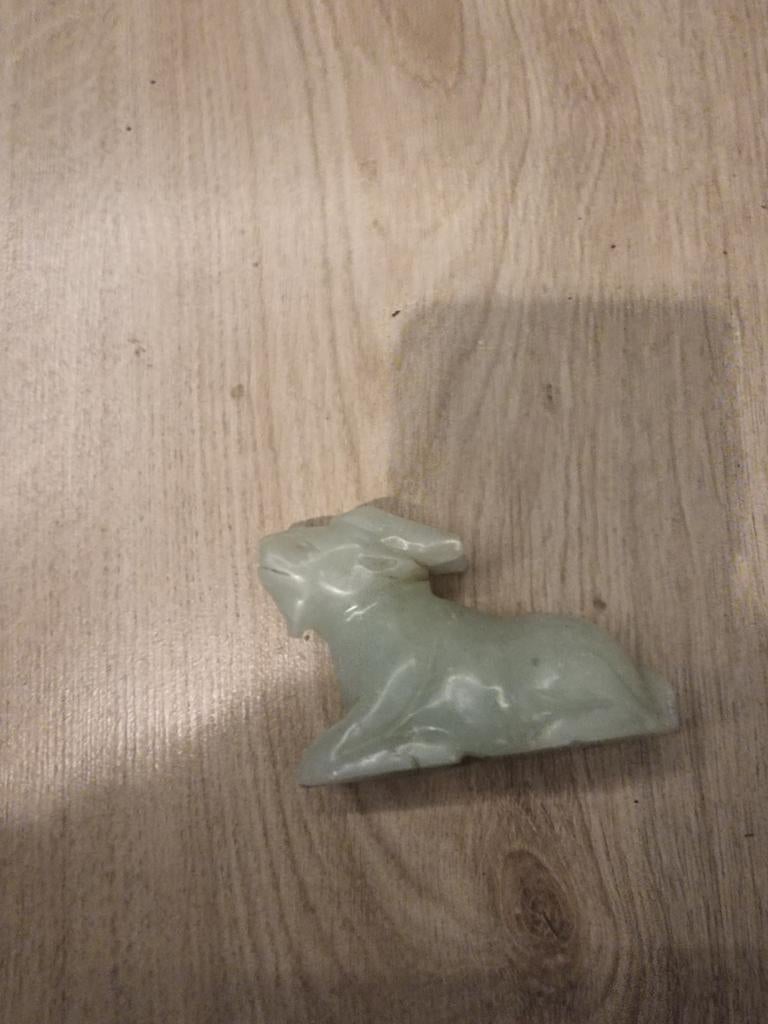 Jade Stenen Dier Sculptuur, Antiek en Kunst, Kunst | Beelden en Houtsnijwerken, Ophalen of Verzenden