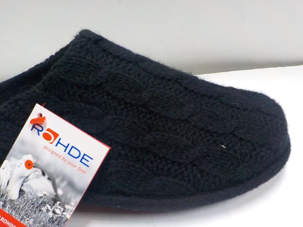 Rohde zwarte pantoffels maat 37, Mail@rohde-shoes.com, Zwart, Nieuw, Ophalen of Verzenden