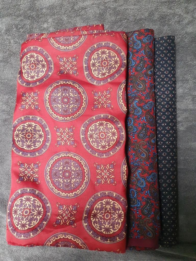 Gevoerde Zijden Herensjaal, Kleding | Heren, Ophalen of Verzenden, Gedragen, Overige maten, Sjaal