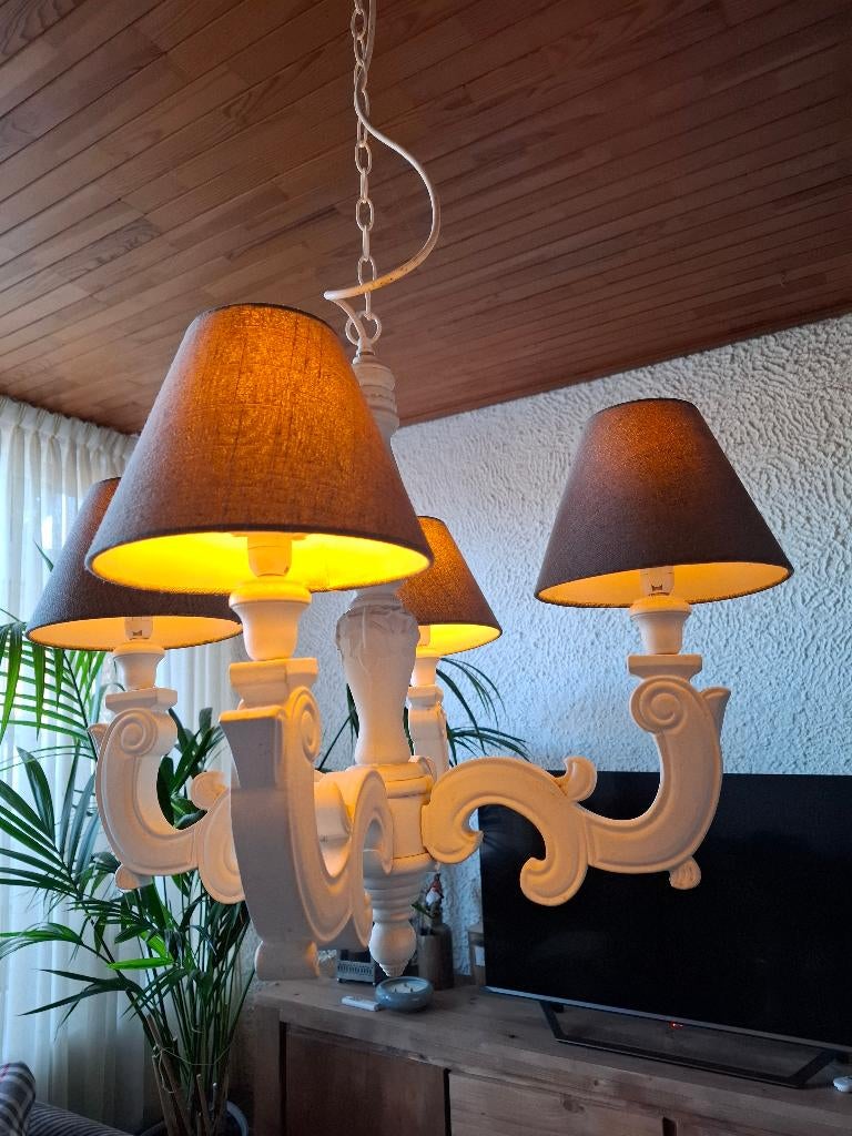 brocante hanglamp, Ophalen, Zo goed als nieuw, Stof, Landelijk/brocante